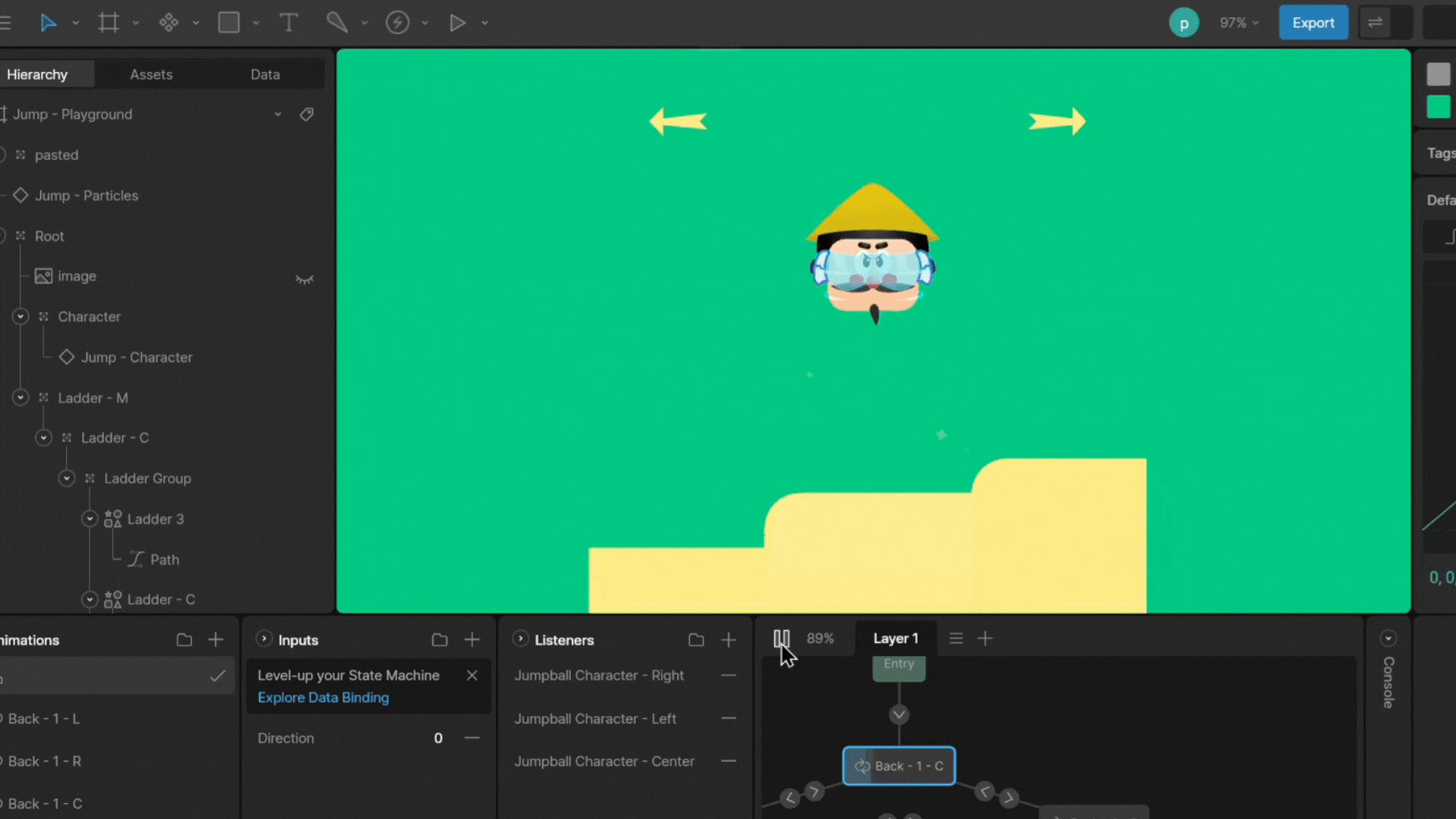 Left and Right motion