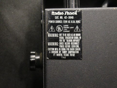 Radio Shack Strobe Light Cat. No. 42-3048 photo 2