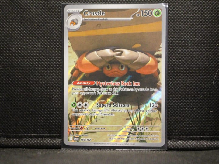 Crustle 186/182 Pokémon Full-Art Holo Card