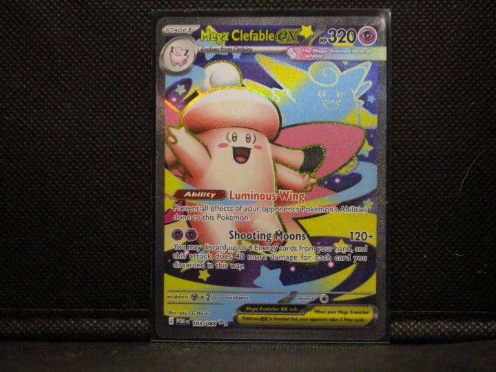 Mega Clefable ex 103/088 Pokémon Full-Art Holo Card