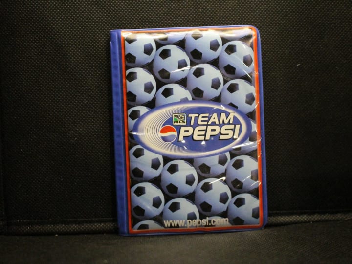 Vintage MLS Team Pepsi Soccer Card Holder Case