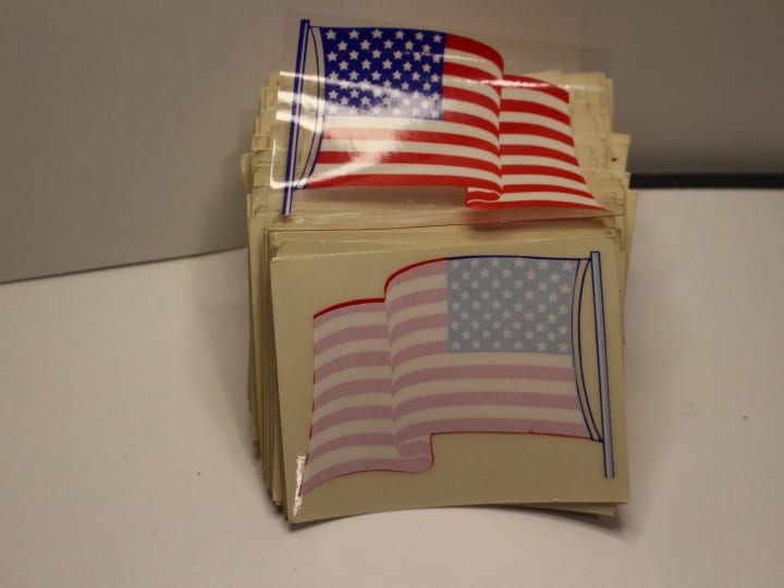 American Flag Sticker Decal Lot