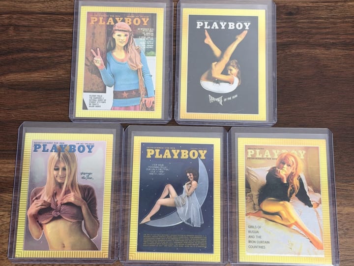 1995 Playboy Chromium Cover Cards Edition 1 — Lot of 5