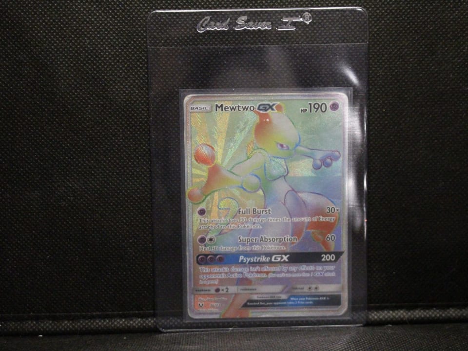 Mewtwo GX 76/73 Pokémon Rainbow Rare Card
