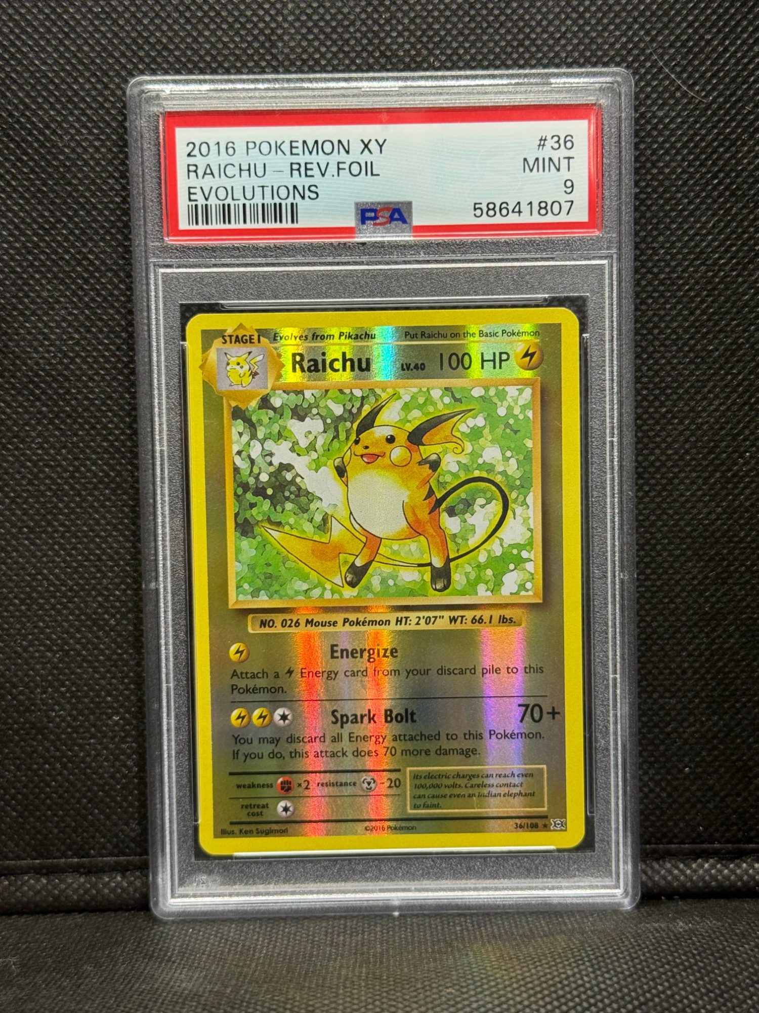 PSA 9 Raichu
