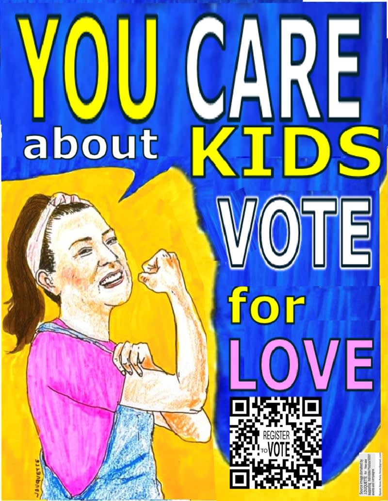 Hands Off Our Vote event poster