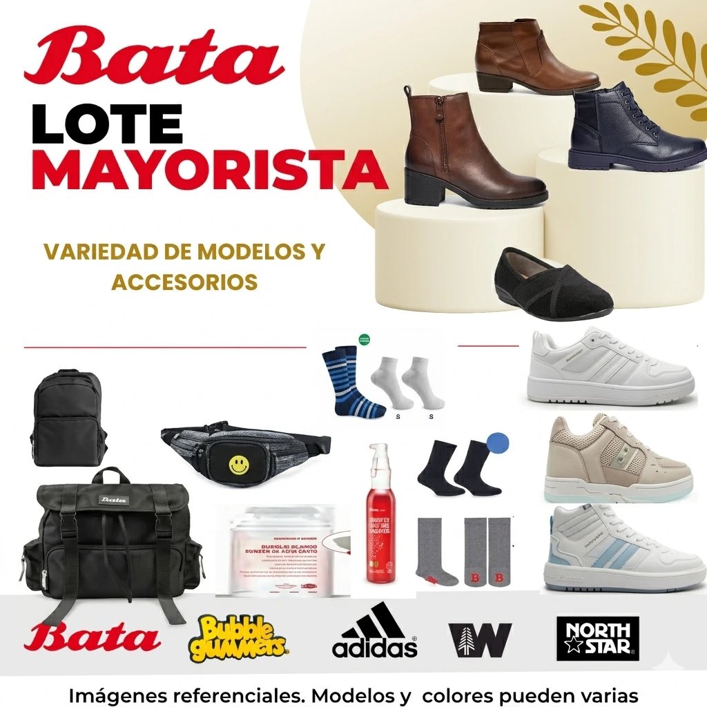 LOTE # 43 BATA MAYORISTA DE MARCAS ORIGINALES