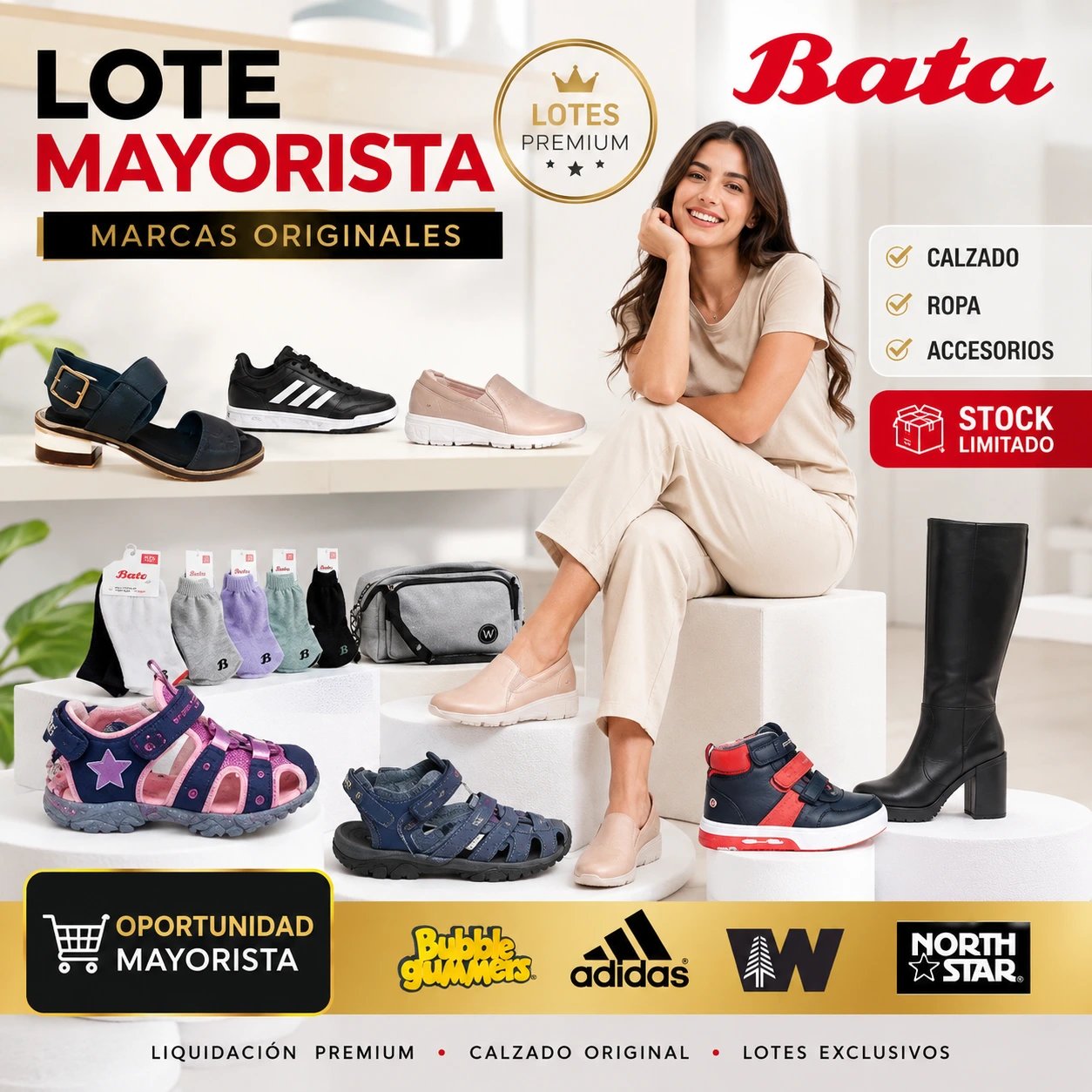 LOTE # 45 BATA MAYORISTA CALZADO-ACCESORIOS