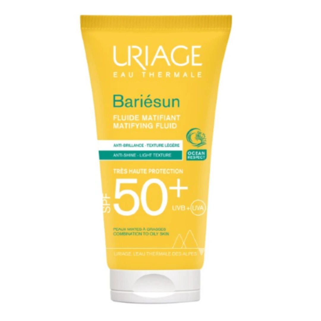 URIAGE BARIESUN SPF50+ MATIFYING FLUID 50ML | PROTECTOR SOLAR FACIAL MATIFICANTE | CAJA X 42 UNIDADES