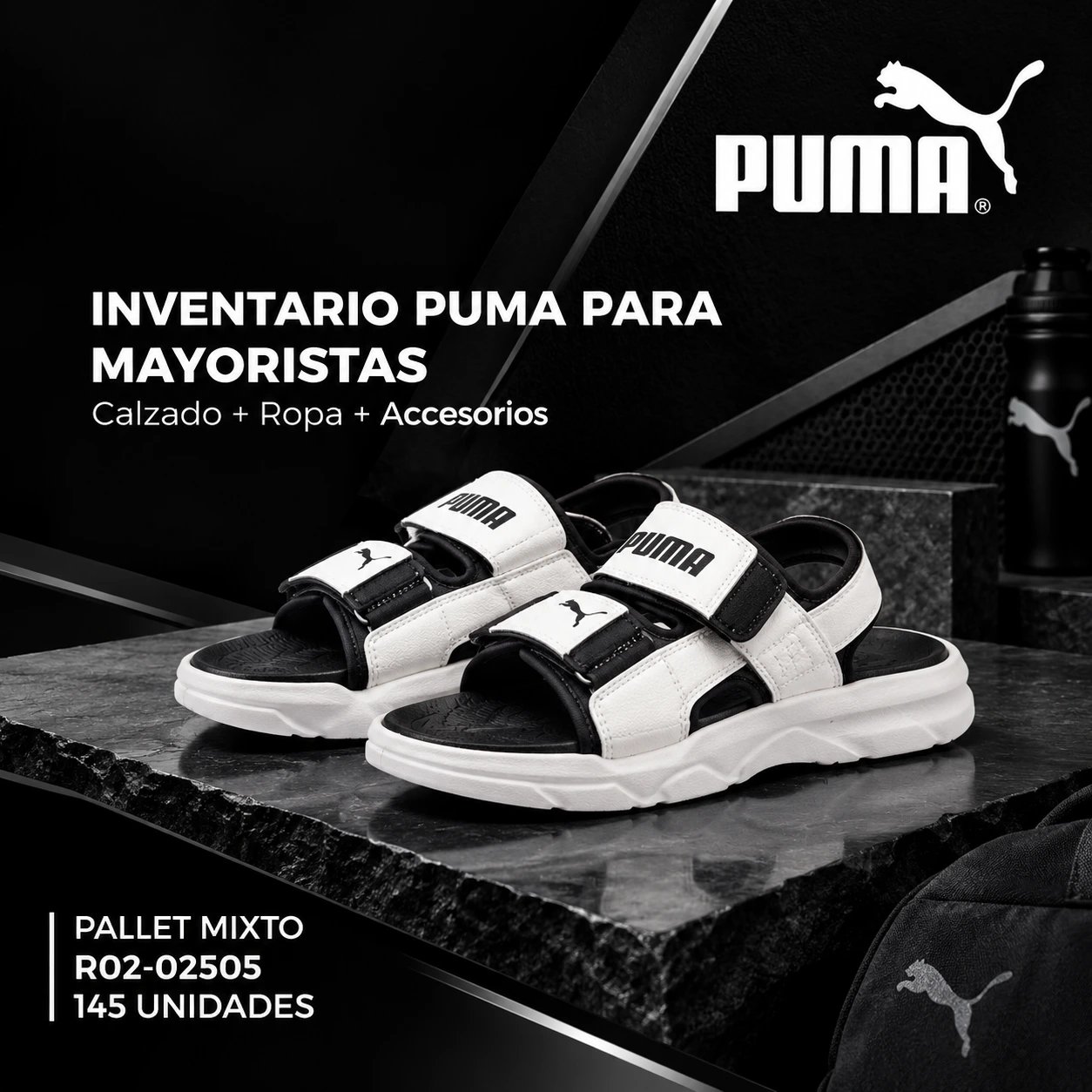 PALLET R02-02505 MAYORISTA PUMA - 145 UNIDADES - CALZADO - VESTUARIO-ACCESORIOS