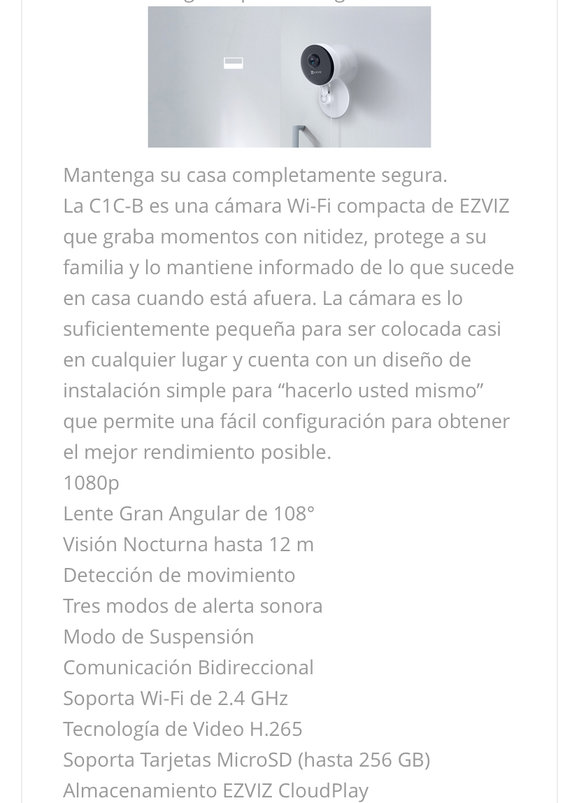 Camara c1c EZVIZ - Imagen 2