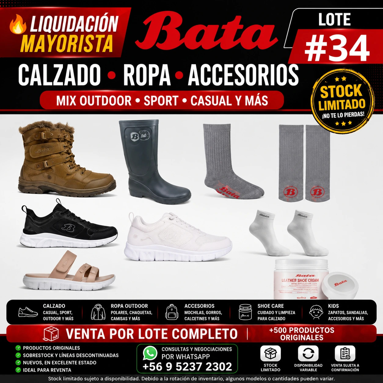 LOTE #34 | LIQUIDACIÓN MAYORISTA BATA - Imagen 2