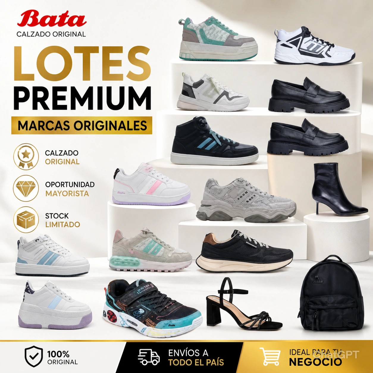 LOTE #38 BATA OPORTUNIDAD MAYORISTA PREMIUM - Imagen 1