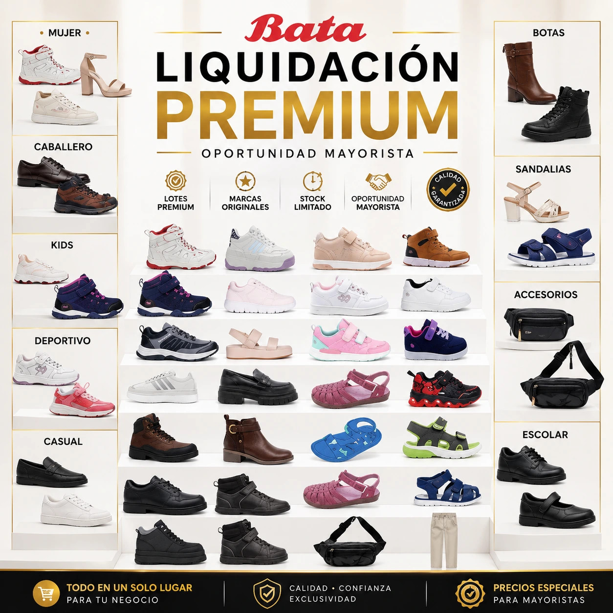 LOTE #77 – BATA -STOCK MAYORISTA - Imagen 2