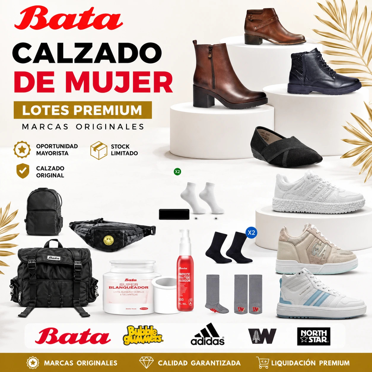 LOTE # 43 BATA MAYORISTA DE MARCAS ORIGINALES - Imagen 2