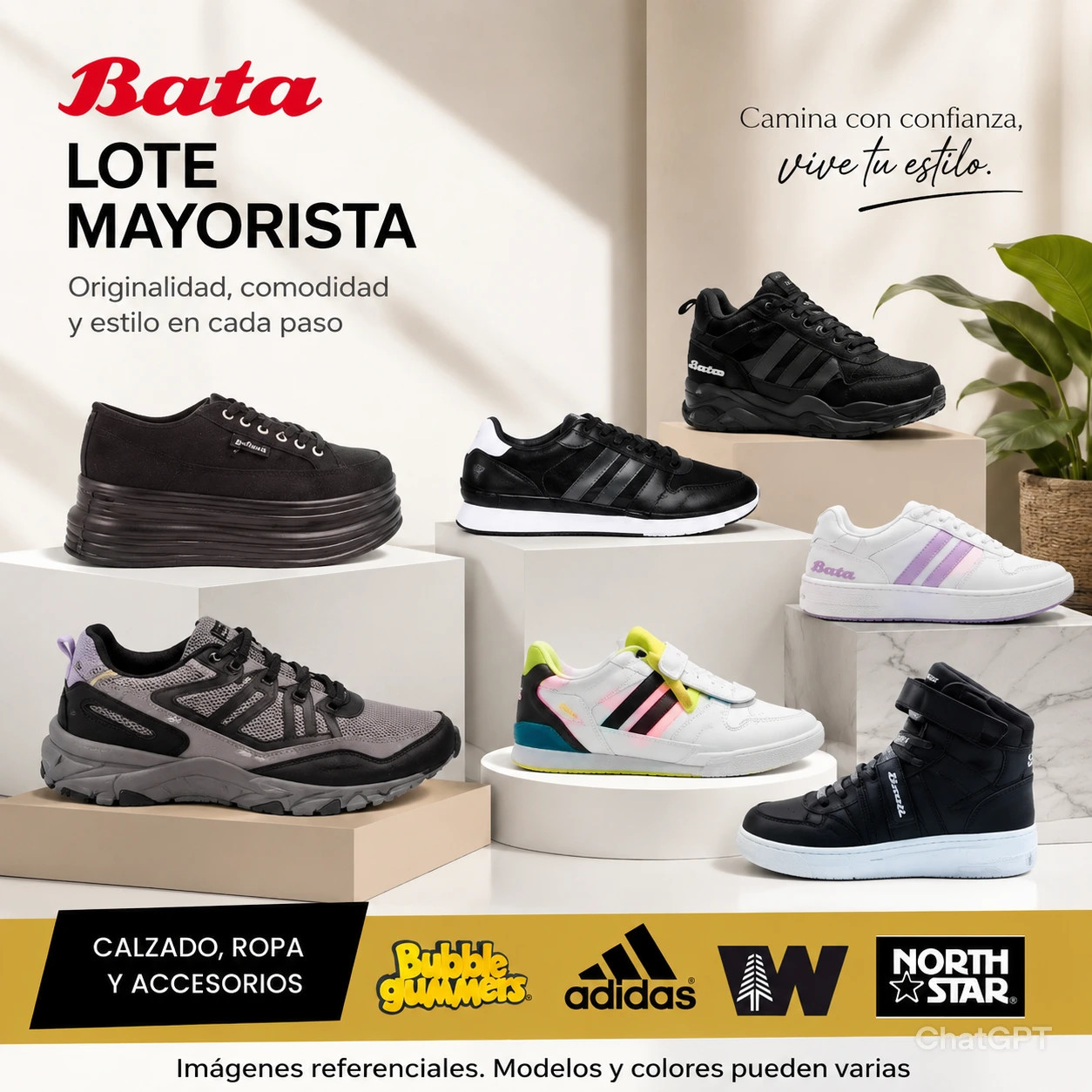 LOTE # 81 | PUNTA ARENA | BATA | CALZADO| ROPA | ACCESORIOS - Imagen 2