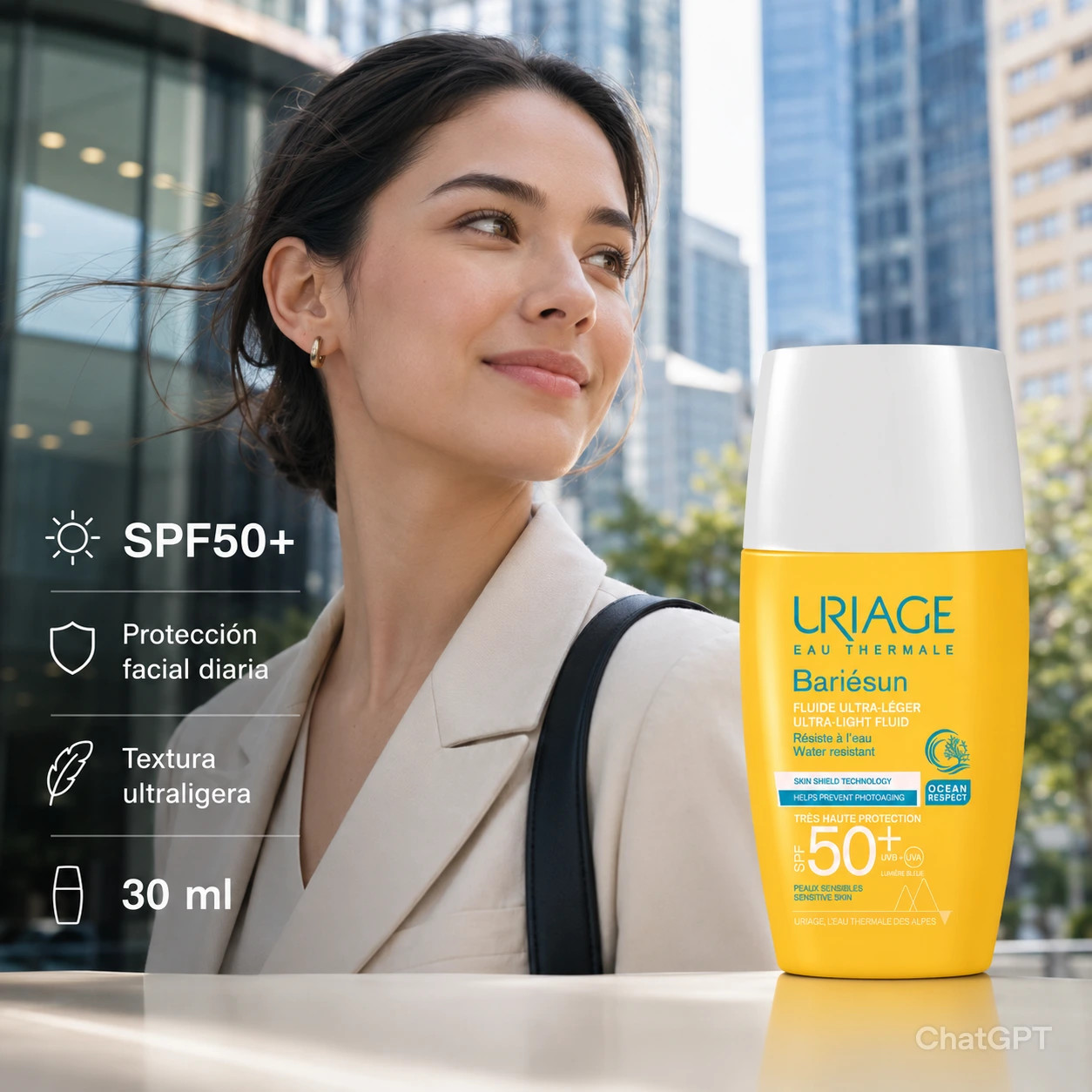 URIAGE BARIÉSUN SPF50+ FLUIDE ULTRA FLUID 30ML | CAJA POR 60 UNIDADES - Imagen 3