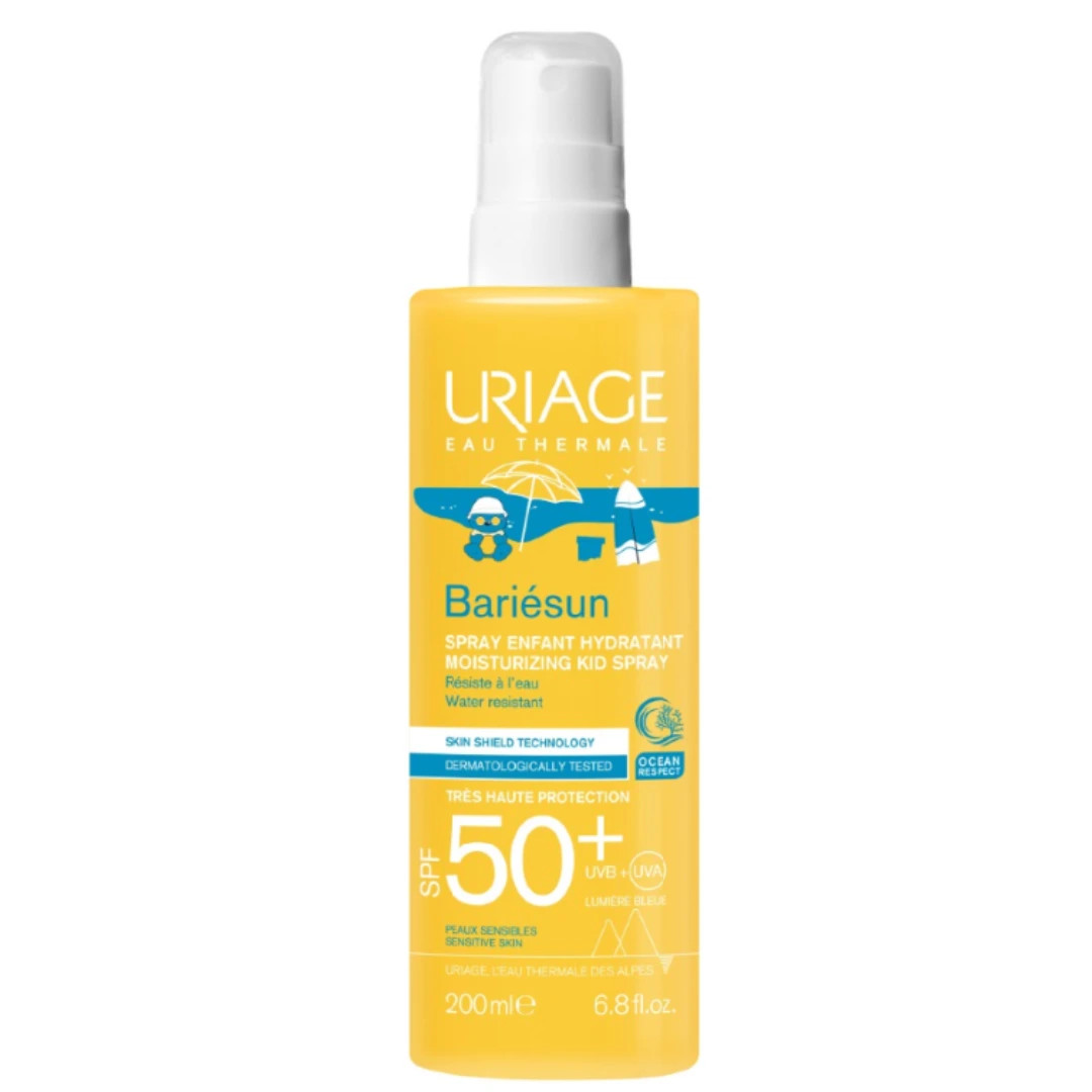 URIAGE BARIESUN SPF50+ KIDS SPRAY 200ML | PROTECTOR SOLAR NIÑOS ROSTRO Y CUERPO | CAJA X 35 UNIDADES - Imagen 1