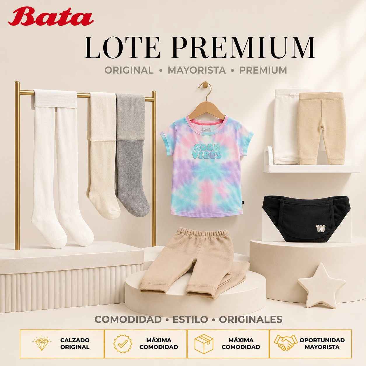 LOTE # 100 BATA – ACCESORIOS, CALZADO Y ROPA INFANTIL - Imagen 3