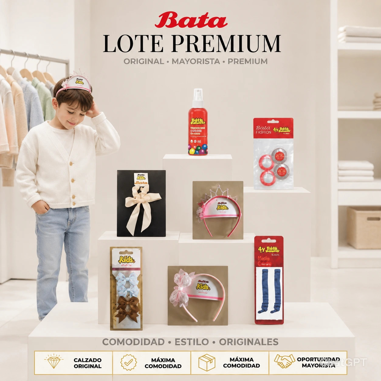 LOTE # 103 BATA – ACCESORIOS INFANTILES Y COMPLEMENTOS BUBBLEGUMMERS - Imagen 3