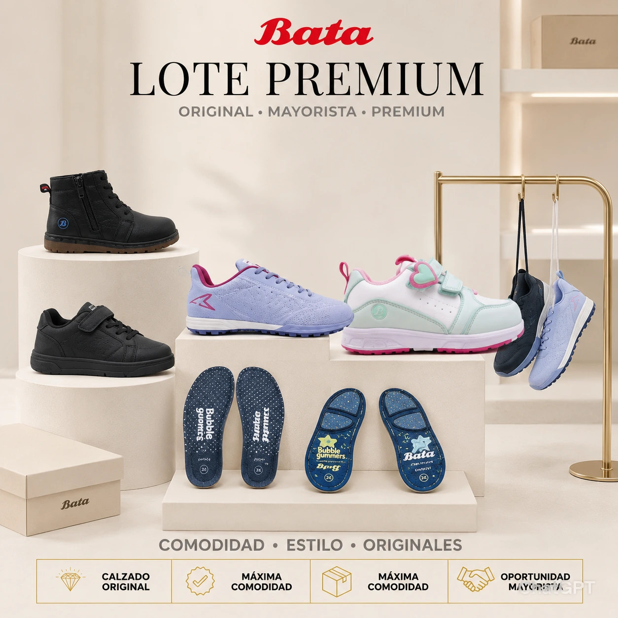 LOTE # 107 BATA – ACCESORIOS, LÍNEA ESCOLAR Y CALZADO DEPORTIVO - Imagen 2