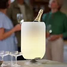 LOTE ATMOS BRUSHED SILVER | LÁMPARA LED CON BLUETOOTH Y ENFRIADOR PARA 2 BOTELLAS - Imagen 6