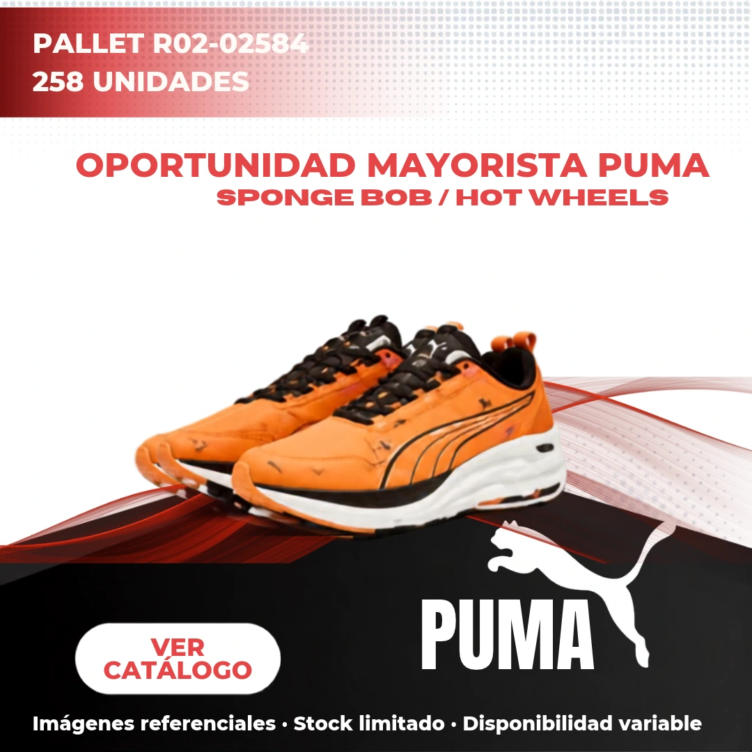 PALLET R02-02584 MAYORISTA PUMA -FERRARI / F1- 258 UNIDADES - VESTUARIO · CALZADO · ACCESORIOS - Imagen 1