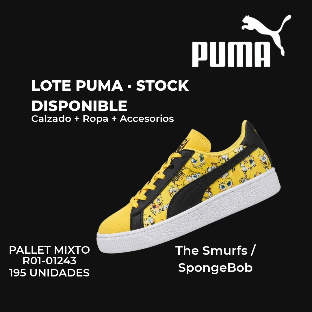PALLET R01-01243 – MAYORISTA PUMA - 195 UNIDADES - VESTUARIO · CALZADO - Imagen 1