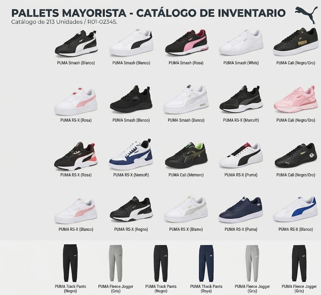 PALLET R02-02413 MAYORISTA PUMA - 191 UNIDADES - VESTUARIO · CALZADO - Imagen 2