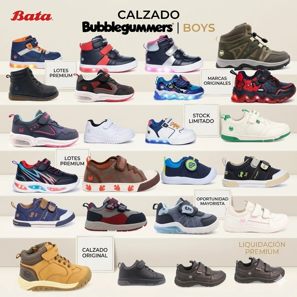 LOTE 93 BATA- BUBBLEGUMMERS ORIGINAL | CALZADO + ACCESORIOS + ROPA INFANTIL - Miniatura 4