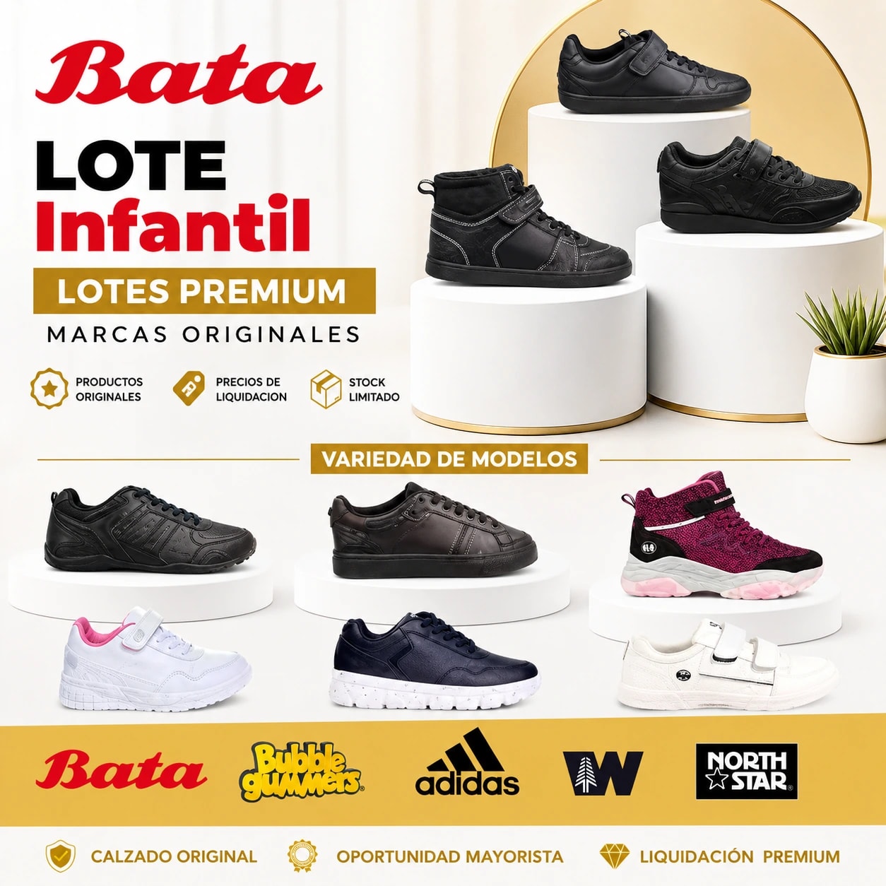 LOTE #44 BATA MAYORISTA | MARCAS ORIGINALES DISPONIBLE - Miniatura 4