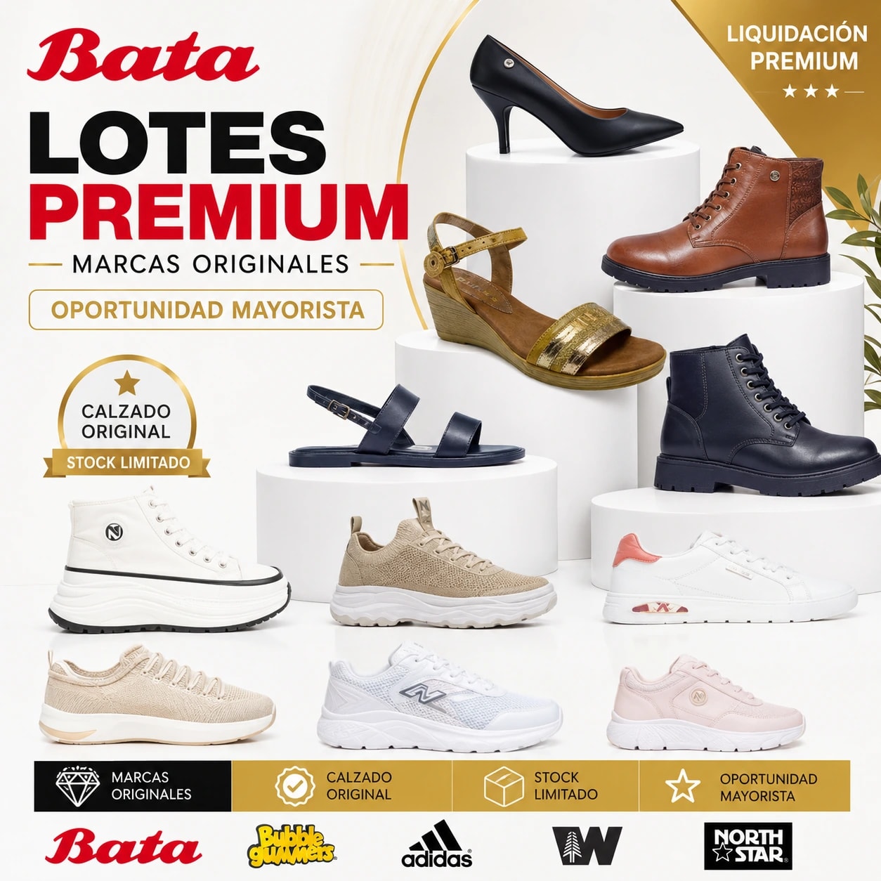 LOTE # 47 BATA PREMIUM | MARCAS ORIGINALES - Miniatura 2