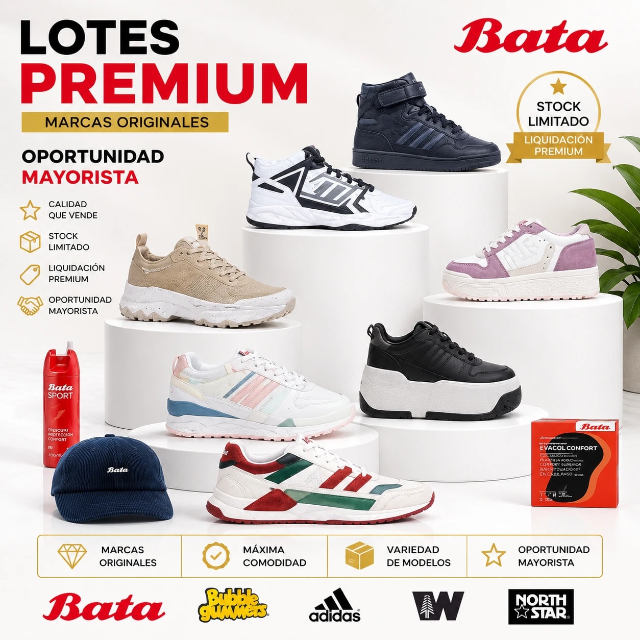 LOTE # 86 BATA DISPONIBLE ORIGINAL | NORTH STAR - Miniatura 1