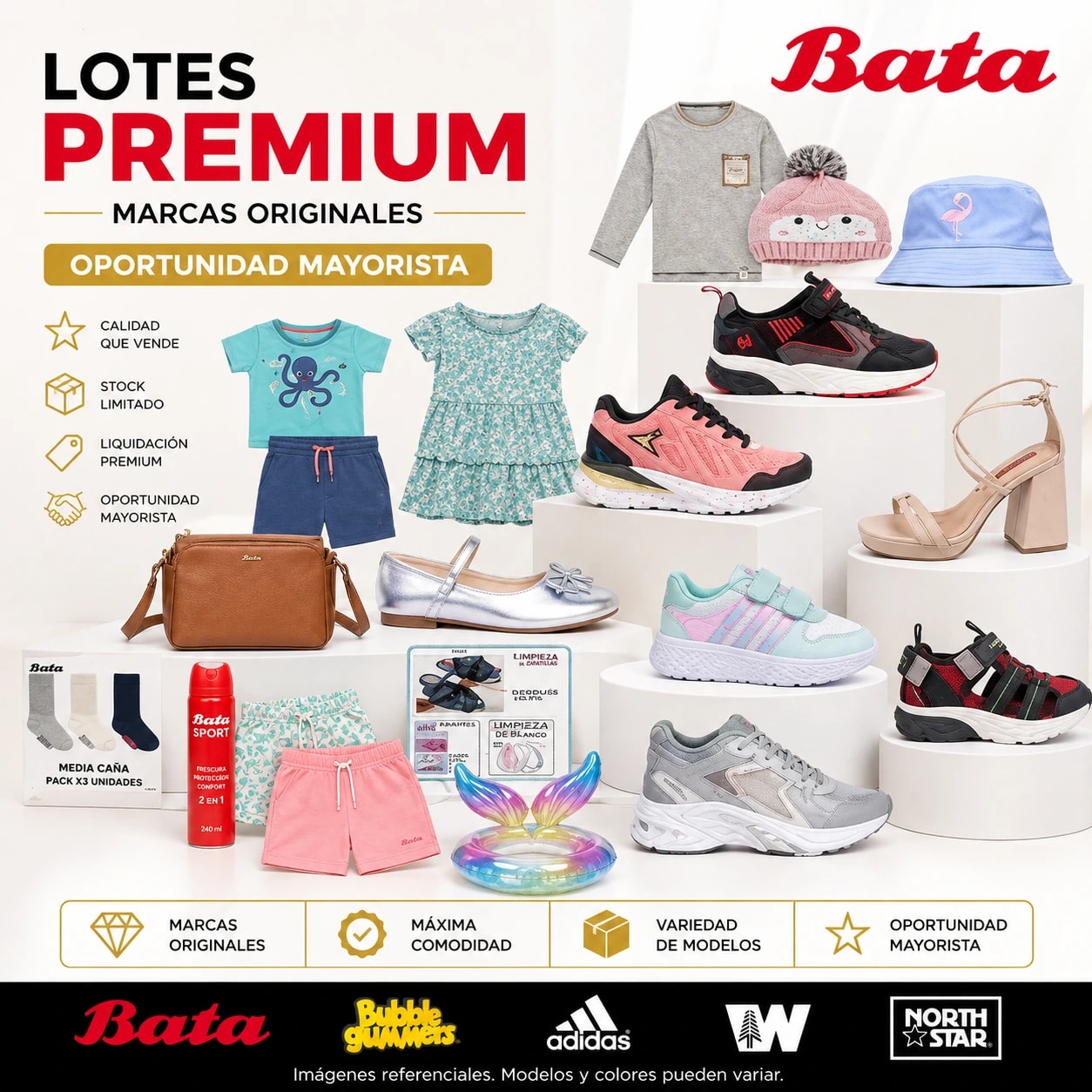 LOTE # 74 | REGION DE COQUIMBO | BATA MAYORISTA PREMIUM DISPONIBLE | MARCAS ORIGINALES - Miniatura 1
