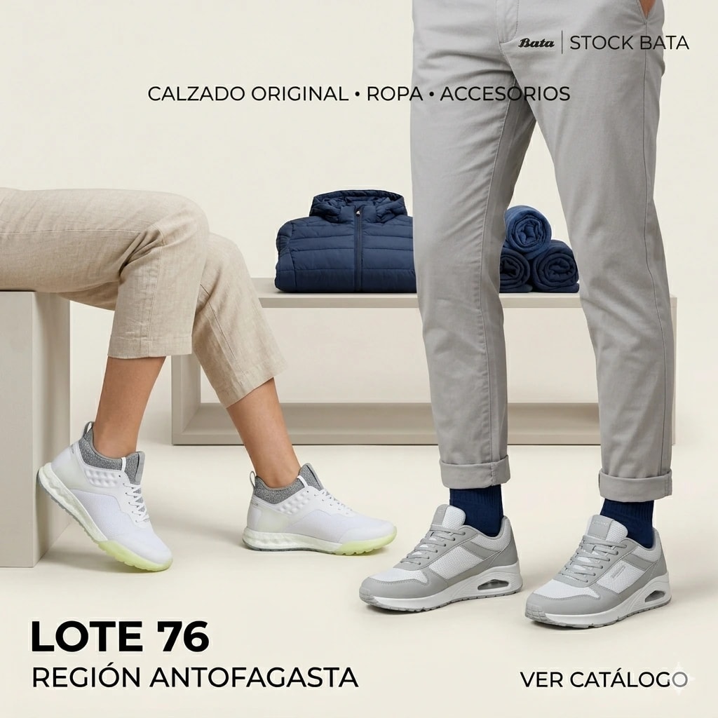 LOTE # 76 | ANTOFAGASTA | BATA | CALZADO-ROPA-ACCESORIOS - Miniatura 1