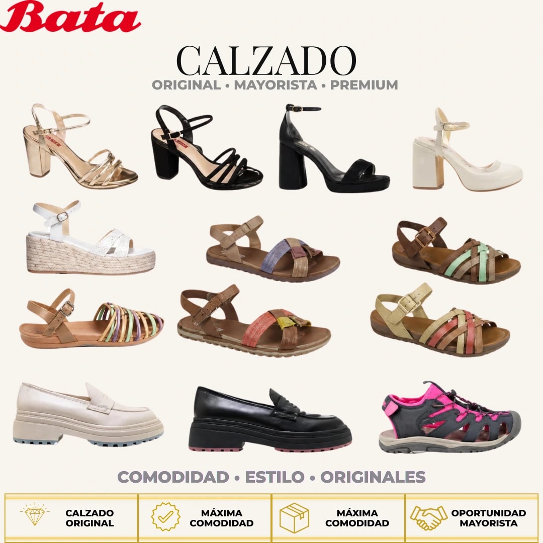 LOTE # 50 BATA – MULTIMARCA ORIGINAL - Miniatura 3