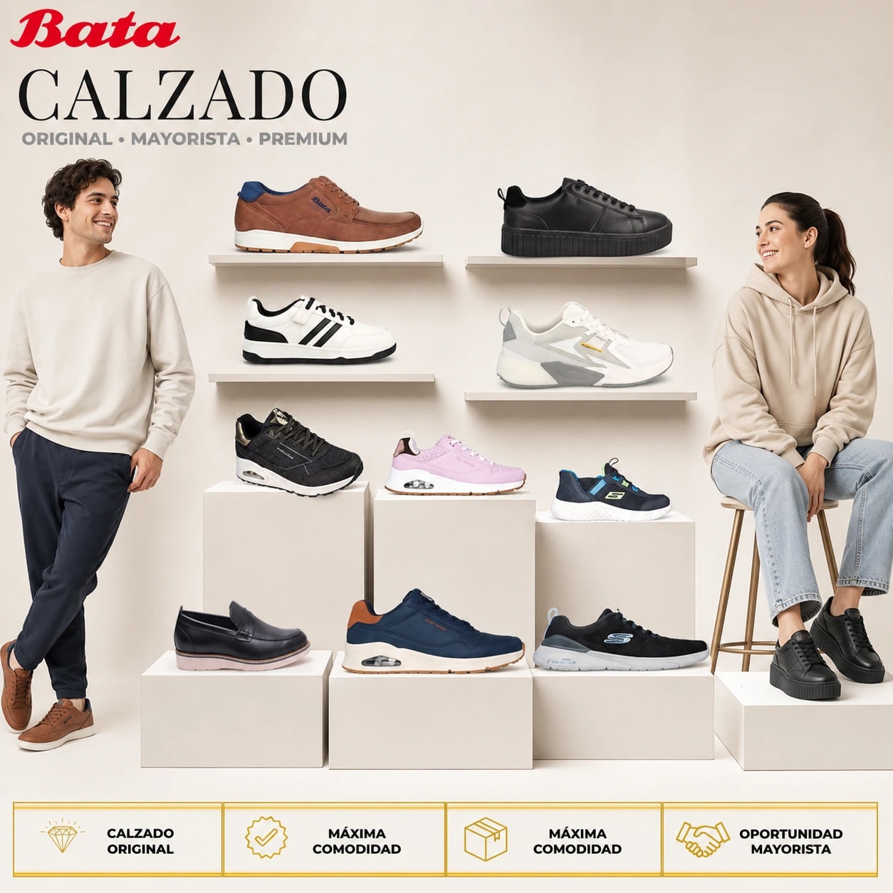 LOTE # 63 BATA – MULTIMARCA ORIGINAL - Miniatura 3