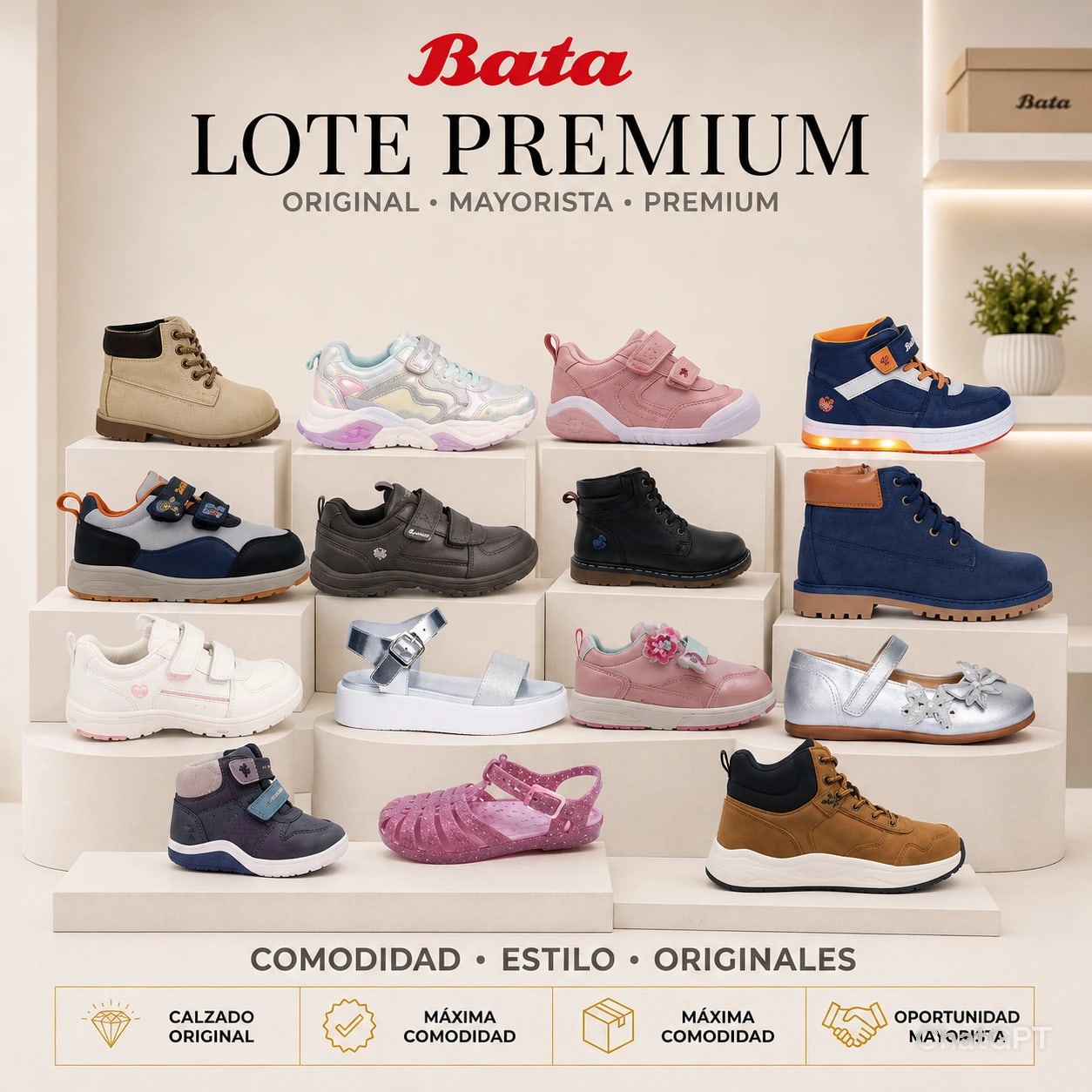 LOTE # 102 BATA – INVENTARIO INFANTIL MULTICATEGORÍA DE ALTA VARIEDAD - Miniatura 3