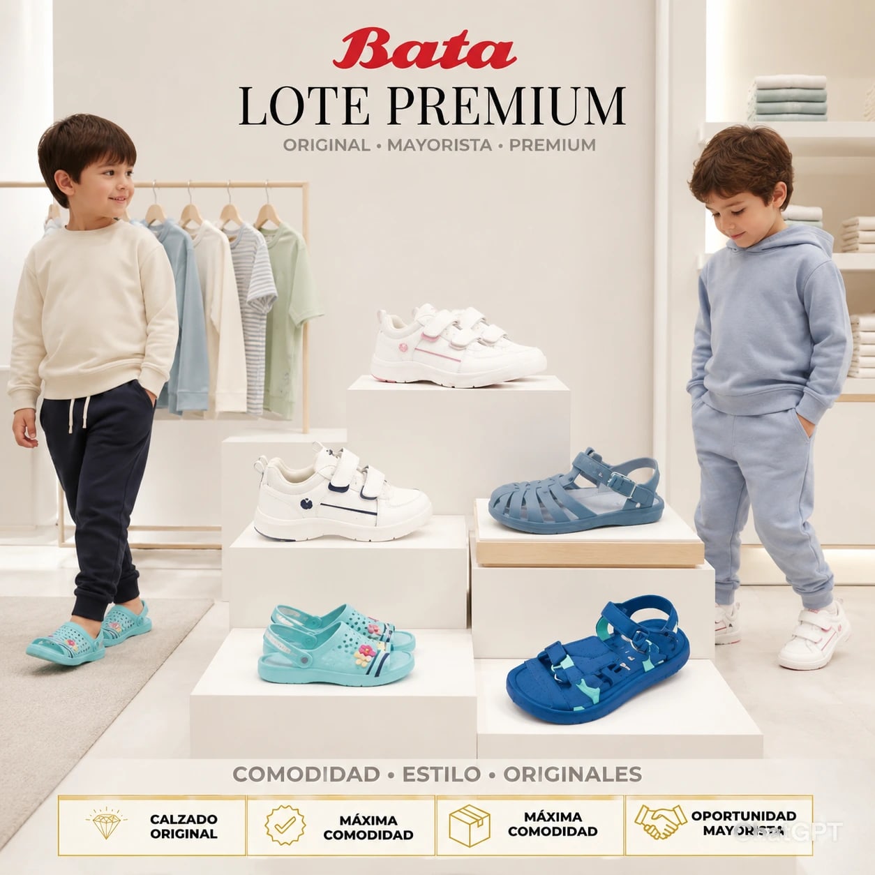 LOTE # 103 BATA – ACCESORIOS INFANTILES Y COMPLEMENTOS BUBBLEGUMMERS - Miniatura 2