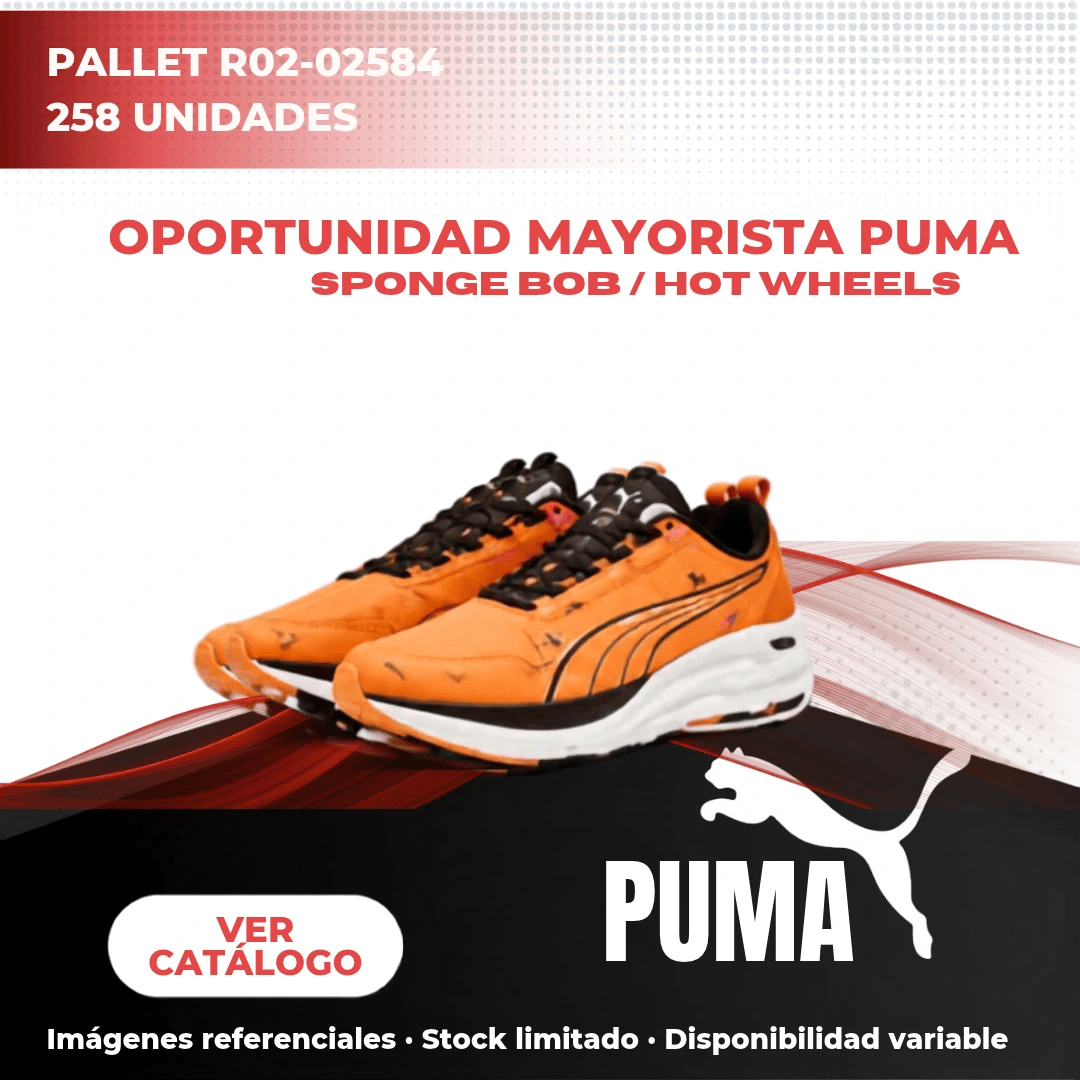 PALLET R02-02584 MAYORISTA PUMA -FERRARI / F1- 258 UNIDADES - VESTUARIO · CALZADO · ACCESORIOS - Miniatura 1