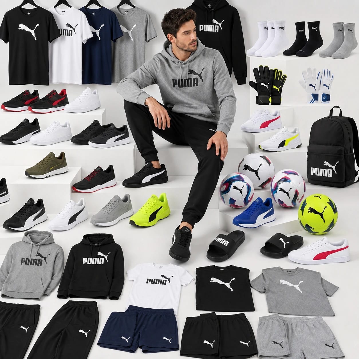 PALLET R01-01211 MAYORISTA PUMA - FERRARI / BMW- VESTUARIO · CALZADO · ACCESORIOS-243 UNIDADES - Miniatura 3