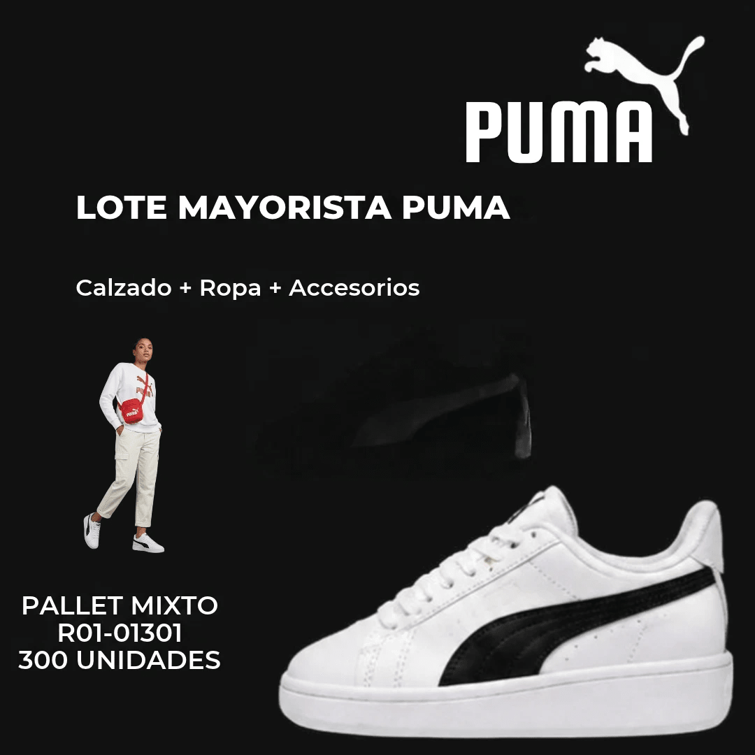 PALLET R01-01301 MAYORISTA PUMA -FERRARI / F1- 300 UNIDADES - VESTUARIO · CALZADO · ACCESORIOS - Miniatura 1