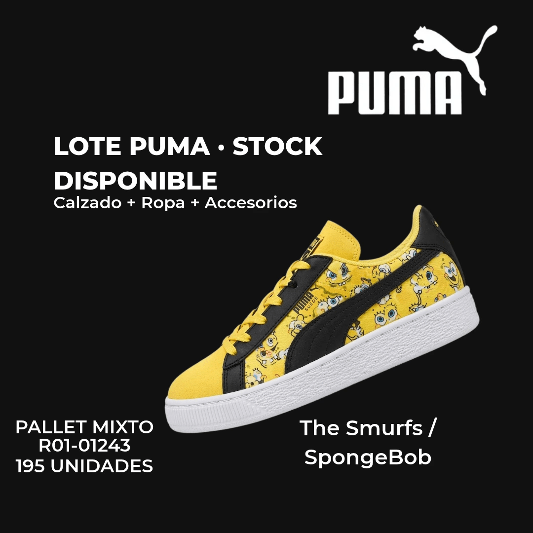 PALLET R01-01243 – MAYORISTA PUMA - 195 UNIDADES - VESTUARIO · CALZADO - Miniatura 1