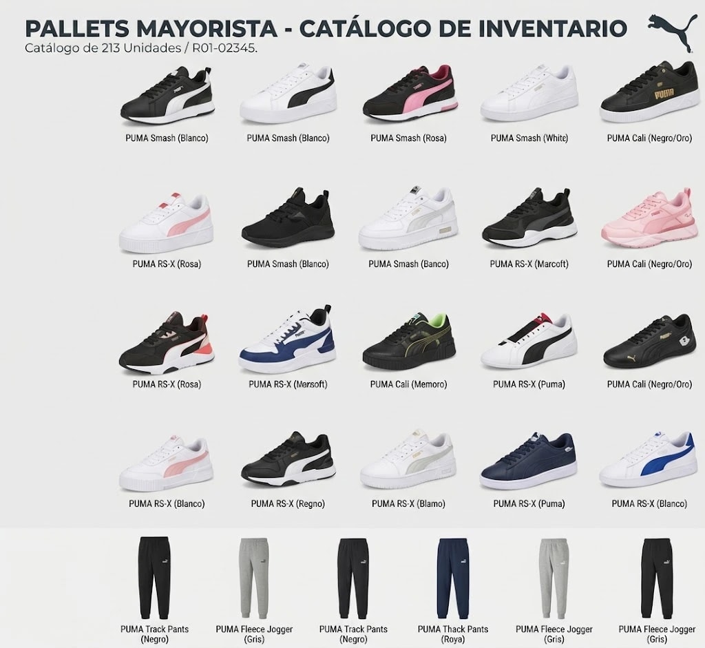 PALLET R02-02413 MAYORISTA PUMA - 191 UNIDADES - VESTUARIO · CALZADO - Miniatura 2