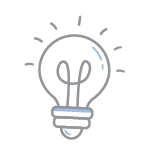 Icon of a lightbulb
