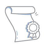 Icon of a certificate