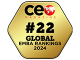 CEO Magazine #22 Global Executive MBA rankings 2023