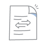 Icon of a transfer paper
