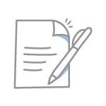 Icon of paper and a pencil