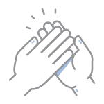 Icon of hands clapping